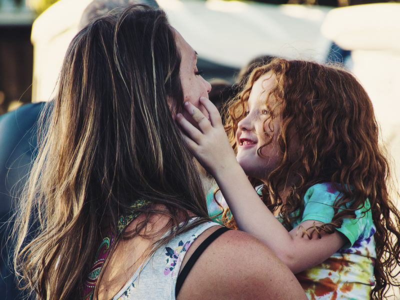 Image of mother and daughter